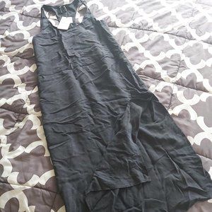 Zara - black high slit dress